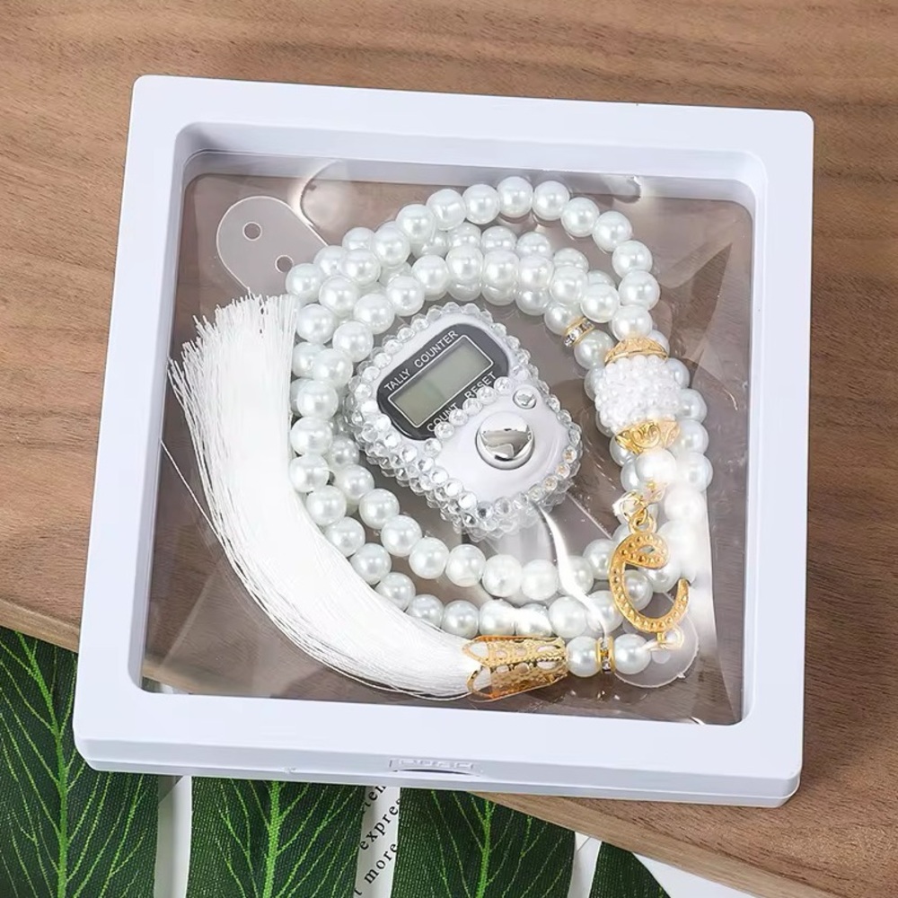 Islamic Prayer Beads & Dhikr Tasbih Counter Set Muslim gift Misbaha meditation